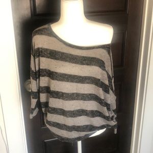 Light and dark gray sweater